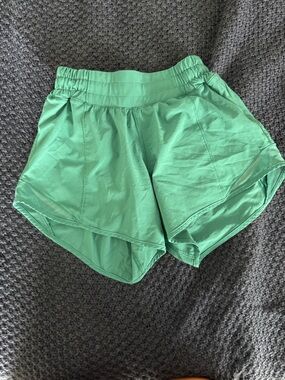 lululemon athletica  dark Green Athletic Shorts 4